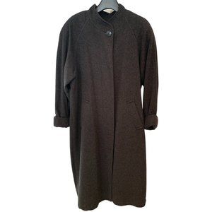 SALE!! FLEURETTE WOMEN'S GRAY CASHMERE VINTAGE COAT. DOLMAN SLEEVES! CLASSIC!!